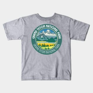 Green Grand Teton National Park Kids T-Shirt